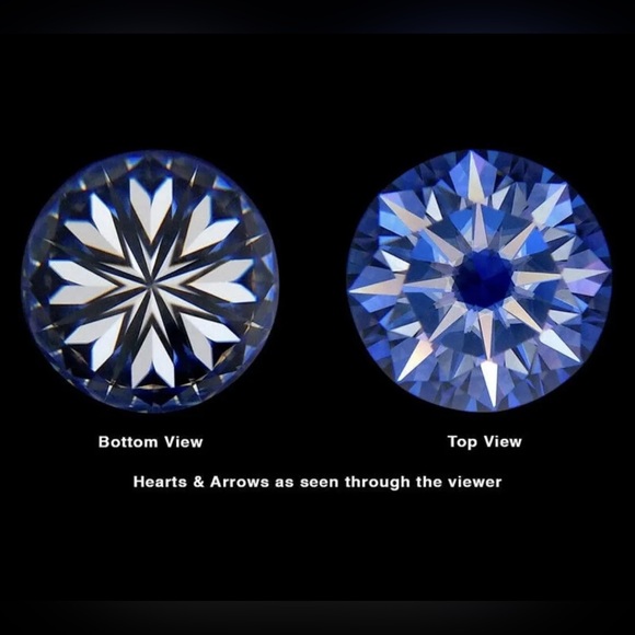 4 Ct Round Cut VVS1/D White Sapphire Stud Earrings 14k White Gold 8mm Push Back - Picture 2 of 7